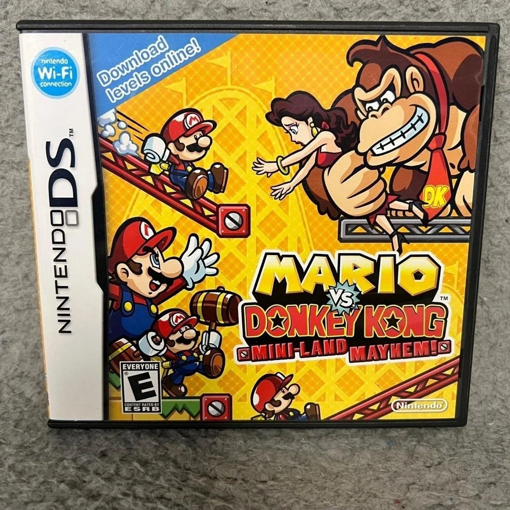 Mario vs. Donkey Kong: Mini-Land Mayhem! Nintendo DS Puzzle Video Game *Tested*